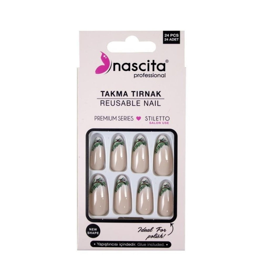 Nascita Stiletto False Nails No: 192 Professional Finish 12pc