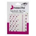 Nascita Adhesive Face Gems Pink and White Pearl Accents 1 Count