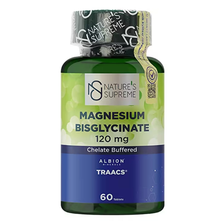 Nature's Supreme Magnesium Bisglycinate 120 mg Support 60 Tablets