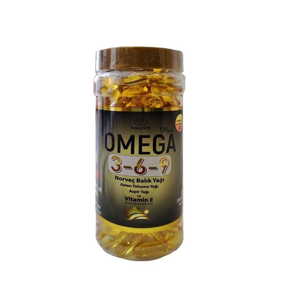 Naturlife Omega 3-6-9 Fish Oil Support 1300 mg 200 Softgels