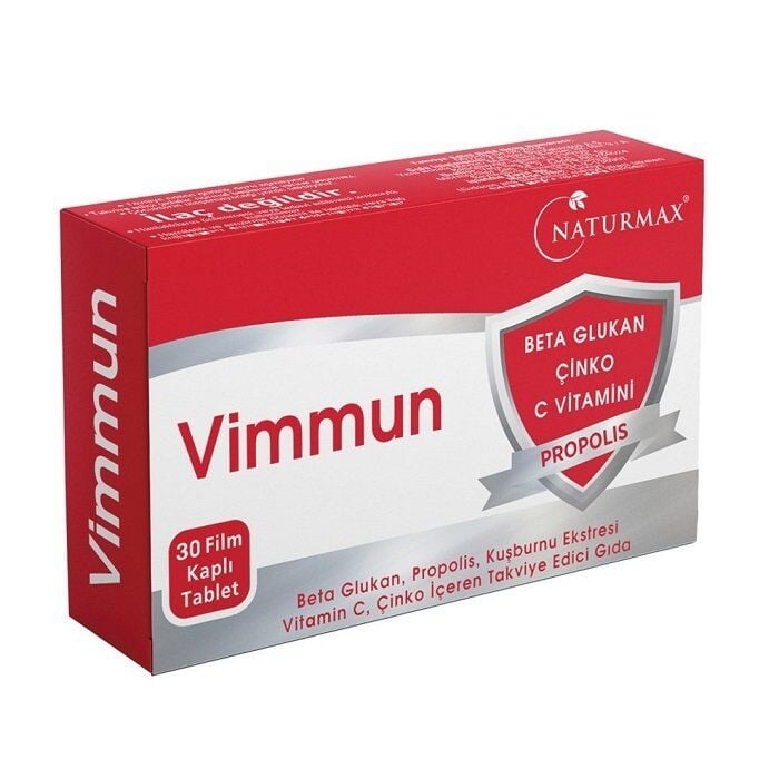Naturmax Vimmun Beta Glucan & Propolis Supplement 30 Tablets