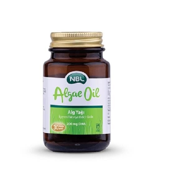 NBL Algae Oil 200mg DHA Dietary Supplement 30 Capsules