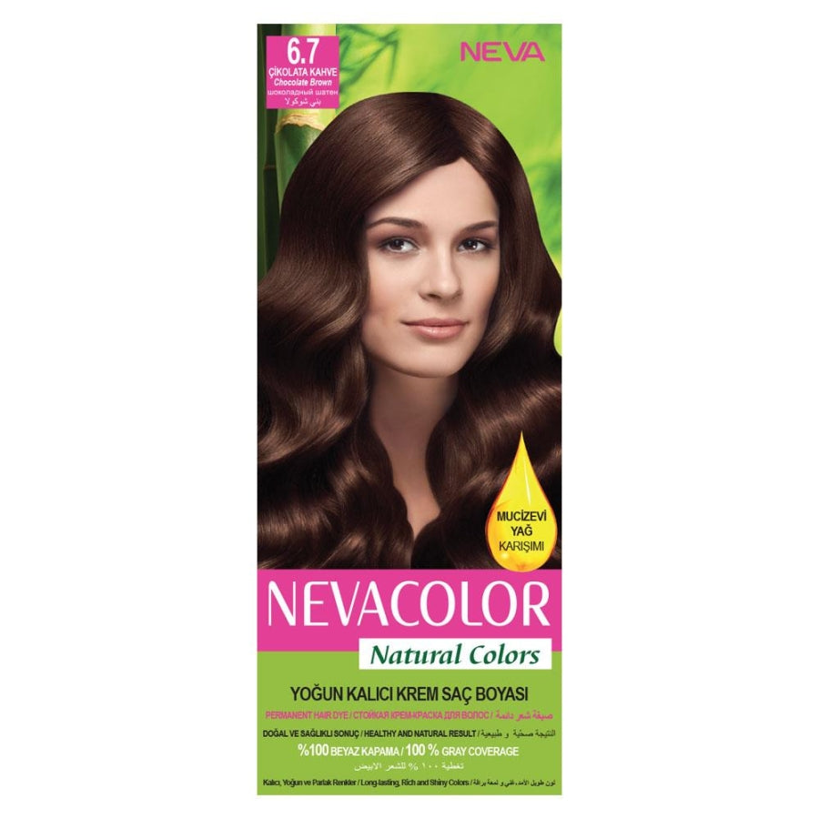 Nevacolor Hair Color Set 6-7 Chocolate Brown Long-Lasting Shine