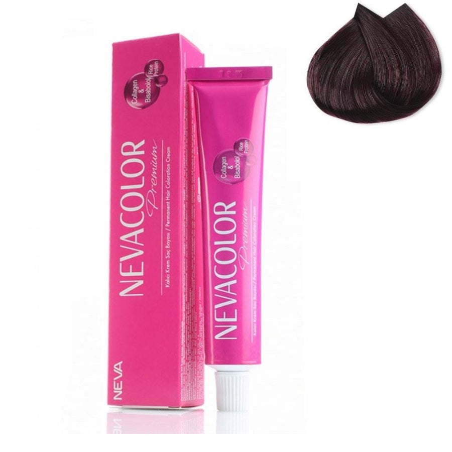 Nevacolor Tube Hair Color 4-20 Dark Violet for Vibrant Shine 50ml