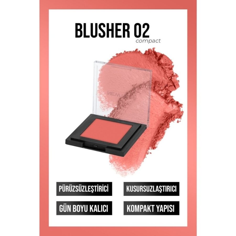 New Well Powder Blush 02 for a Natural Radiant Glow 12g