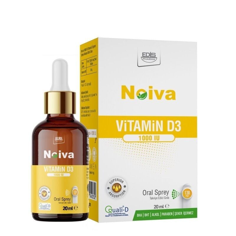 Noiva Vitamin D3 1000 IU Dietary Supplement Spray 20ml