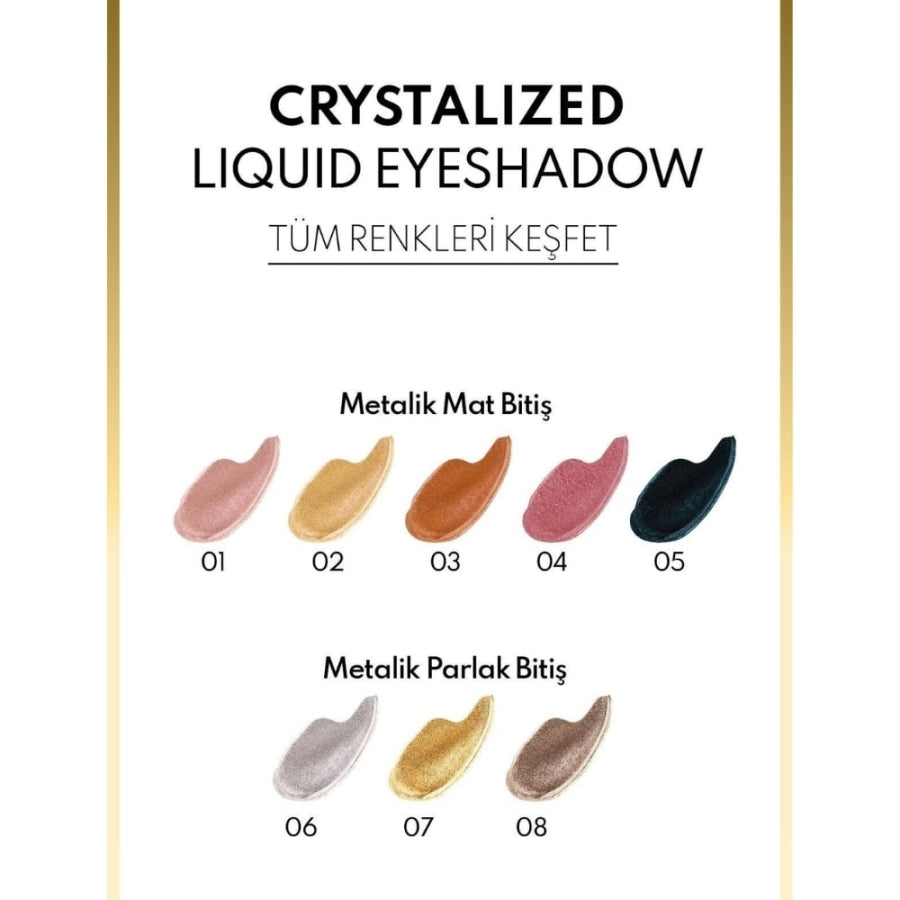 Note Cosmetique Crystalized Liquid Eyeshadow Metallic Finish 05 Cosmic Journey