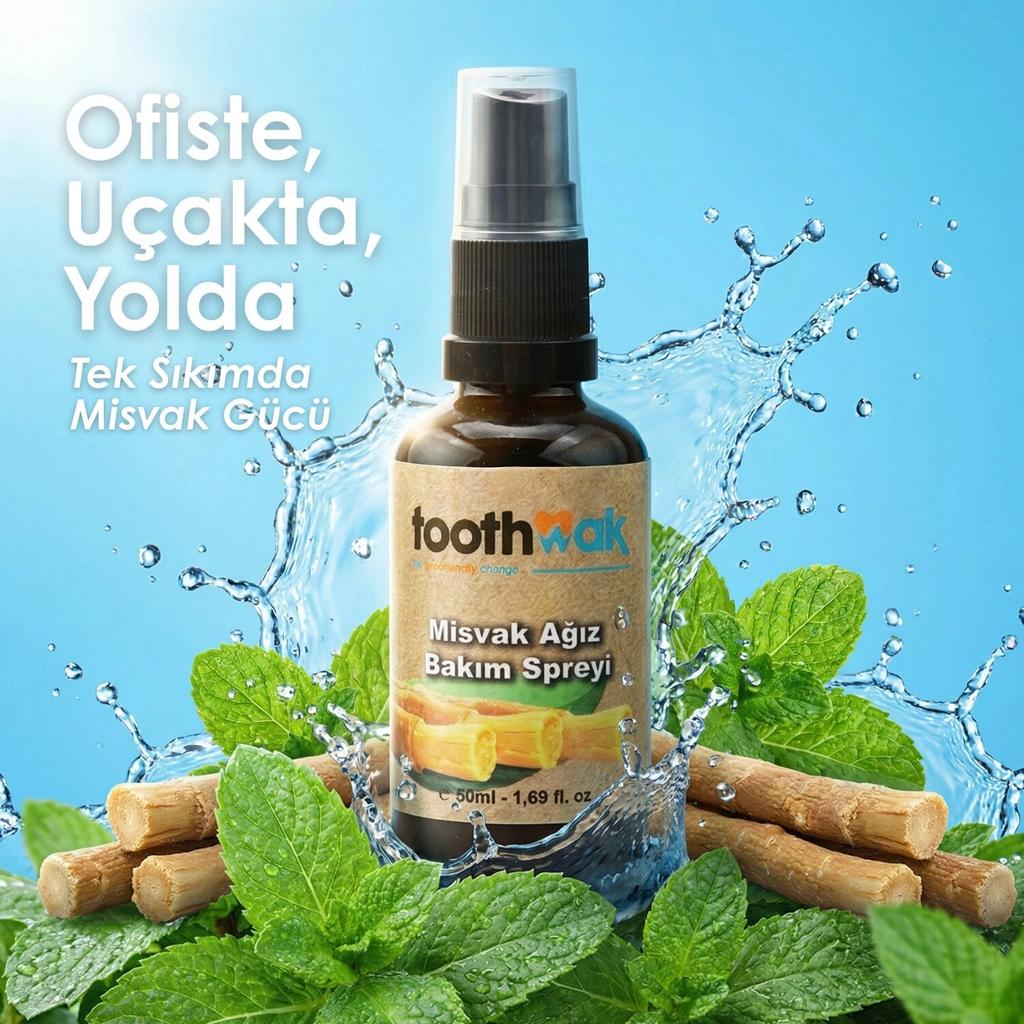 Toothwak Miswak Oral Care Spray for Fresh Breath 50 ml