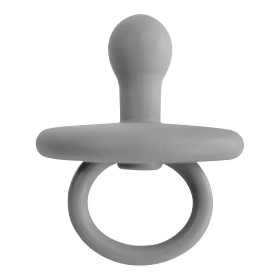 OiOi Silicone Pacifier for 0+ Months Powder Grey
