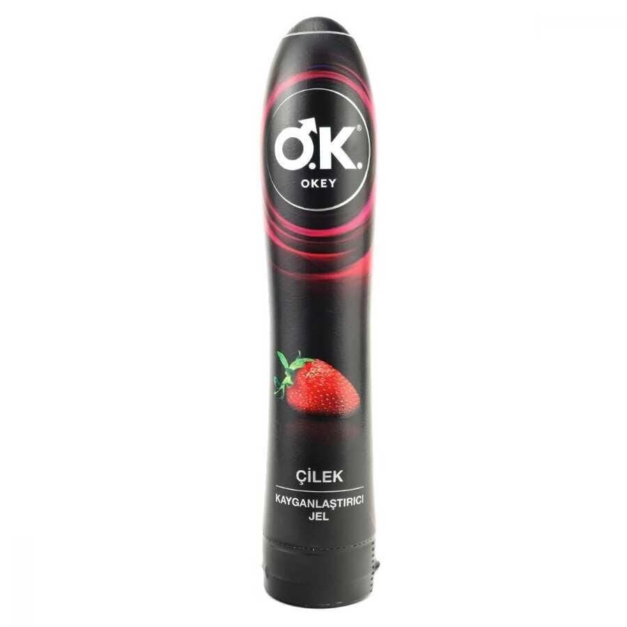 Okey Strawberry Lubricant Gel Smooth Comfort 100ml