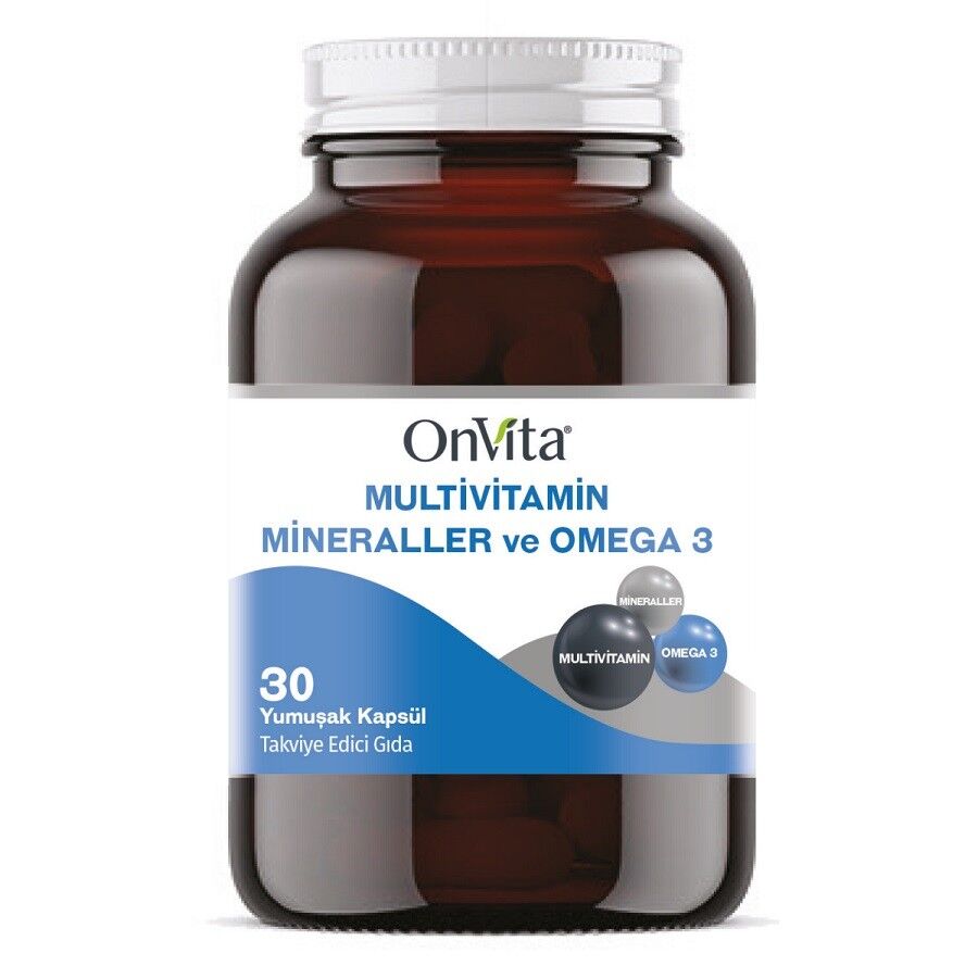 Onvita Omega 3 and Multivitamin Minerals Supplement 30 Capsules