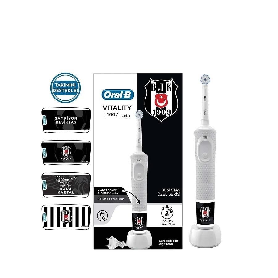 Oral-B Vitality D100 Rechargeable Toothbrush Besiktas Edition