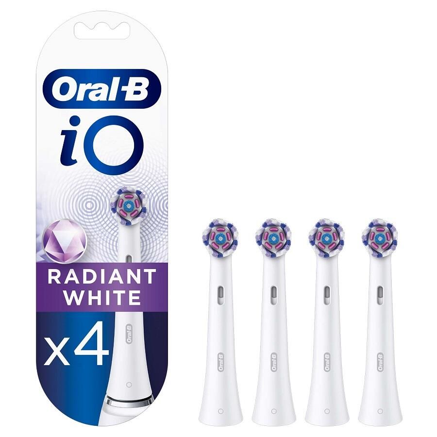 Oral-B iO Radiant White Replacement Brush Heads 4 Count