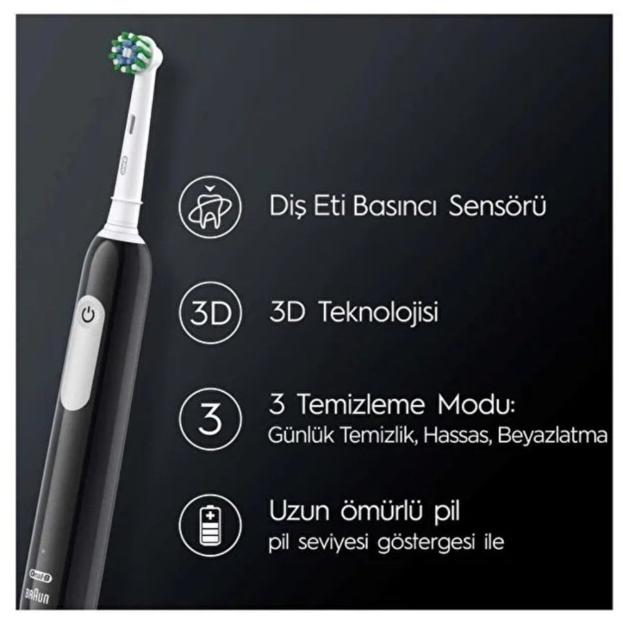 Oral-B Pro Series 1 Rechargeable Toothbrush with Travel Case Black