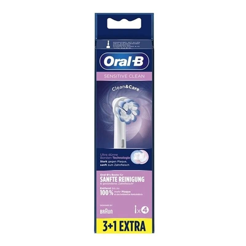 Oral-B Sensitive Clean Replacement Toothbrush Heads 4 Count