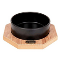 Ozark Octagonal Pet Food and Water Bowl in Black