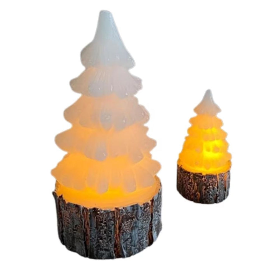 Petrix Pine Tree LED Candle Set of 2 for Festive Decor