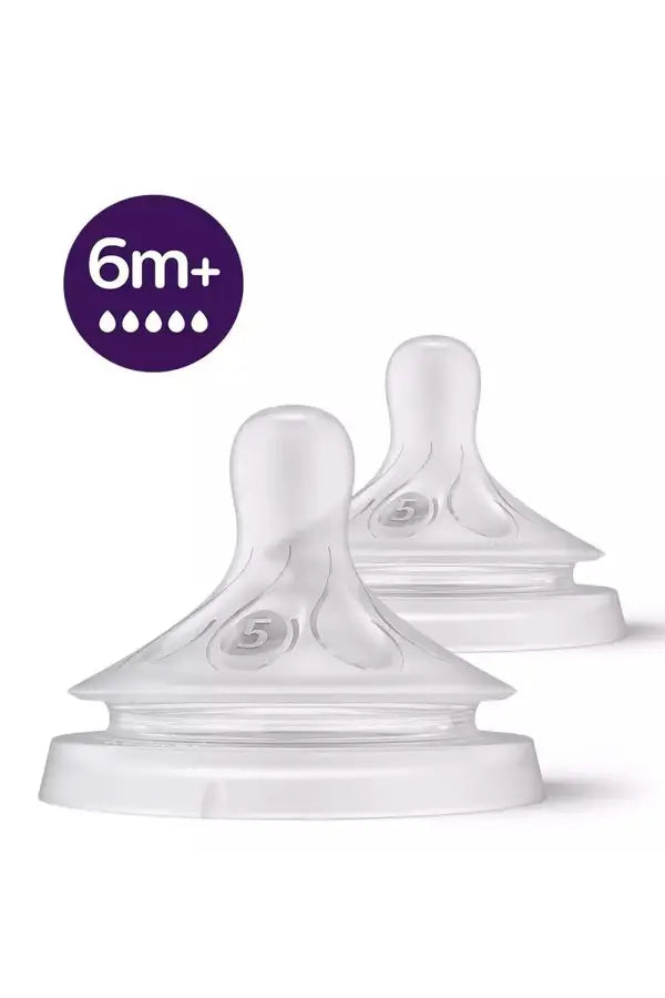 Philips Avent Natural Response Nipple Flow 5 for 6m+ 2-Pack