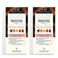 Phyto Phytocolor 5.35 Light Golden Mahogany Chestnut Hair Dye 2-Pack