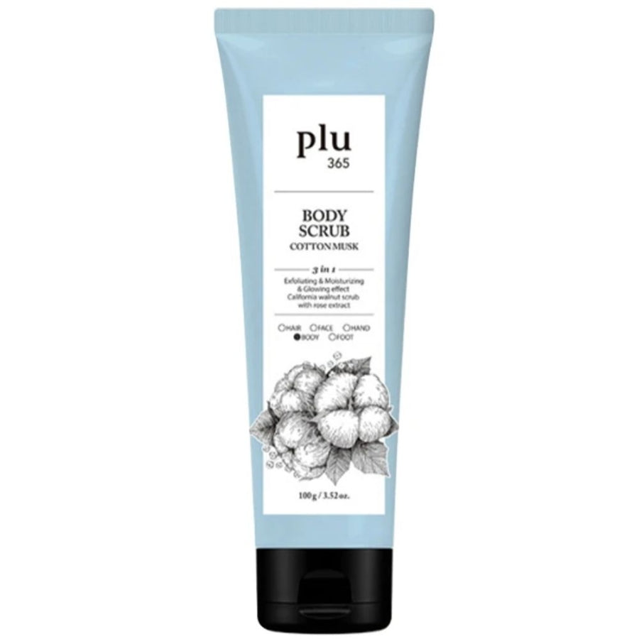 Plu 365 Body Scrub Cotton Musk Smoothing Peeling 100g