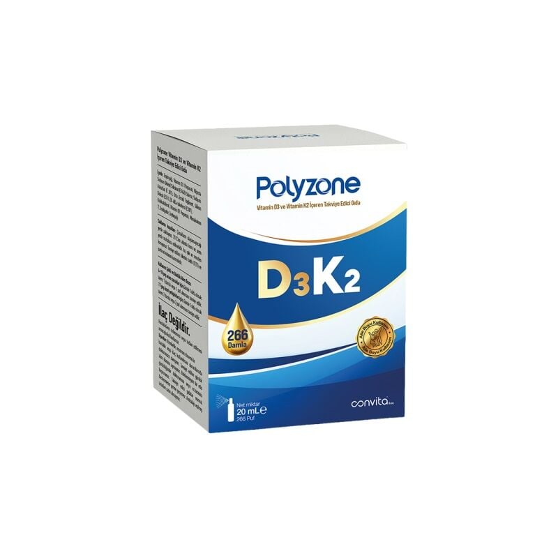 Polyzone D3K2 Vitamin Drops for Daily Support 20 ml