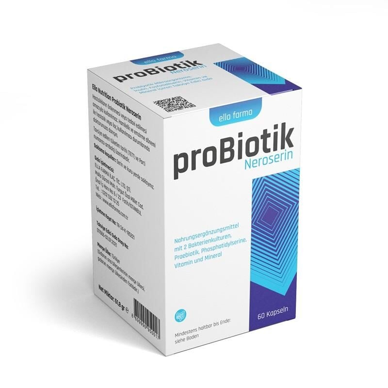 Ella Farma Neroserin Probiotic & Phosphatidylserine Support 60 Capsules