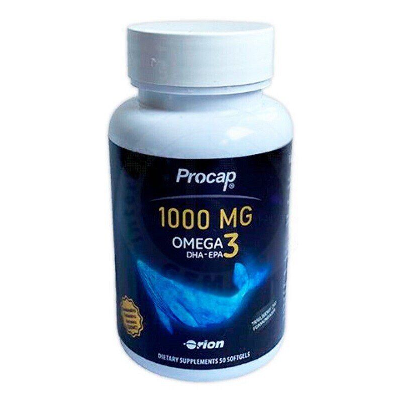 Orion Saglik Procap Fish Oil 1000mg Omega-3 Support 50 Capsules
