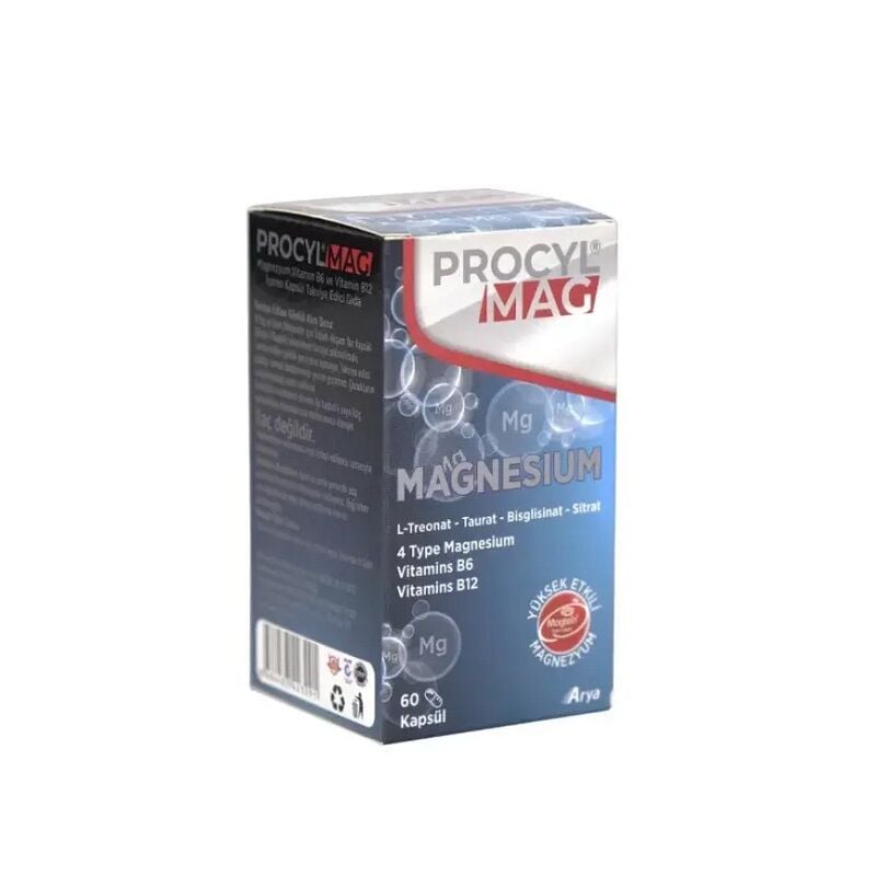 Procyl Mag 4 Form Magnesium with B6 & B12 60 Capsules