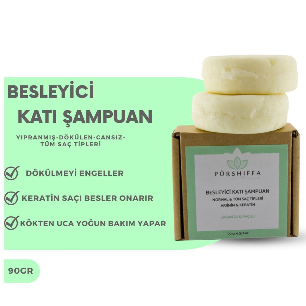 Purshiffa Besleyici Nourishing Solid Shampoo Bar 90g