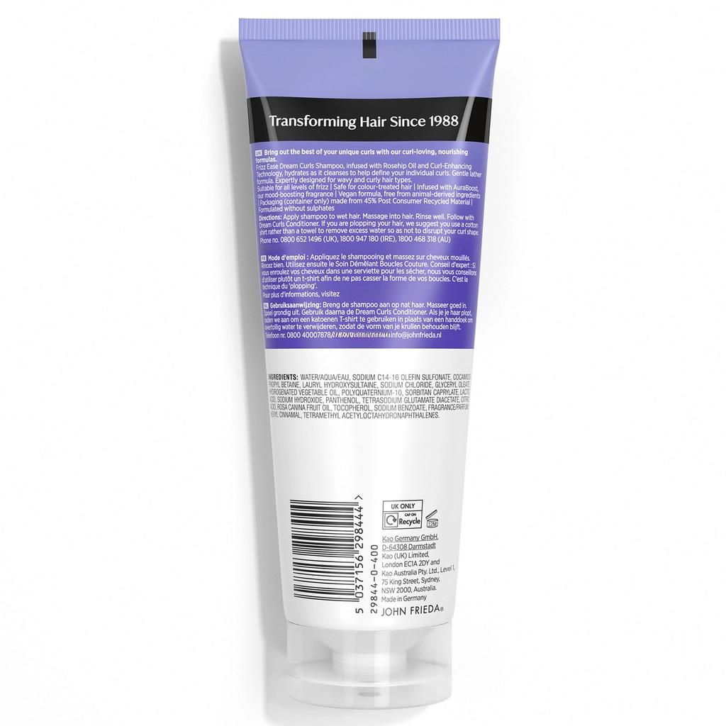 John Frieda Frizz Ease Dream Curls Shampoo for Defined Curls 250 ml