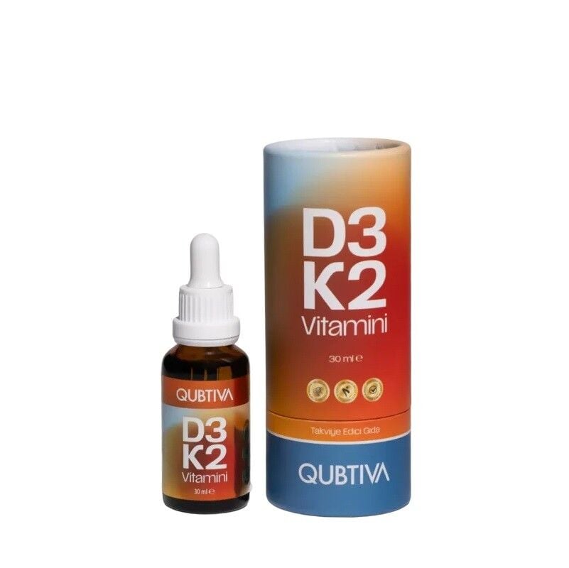 Qubtiva D3 K2 Vitamin Drops for Daily Support 30 ml