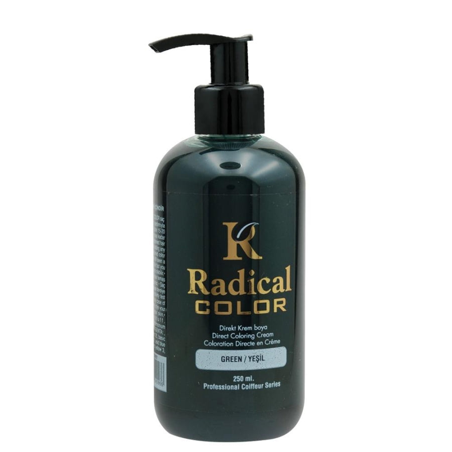 Radical Color Green Semi-Permanent Hair Color Cream 250ml