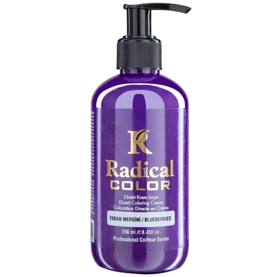 Radical Color Blueberry Water-Based Hair Color for Vibrant Shine 250ml