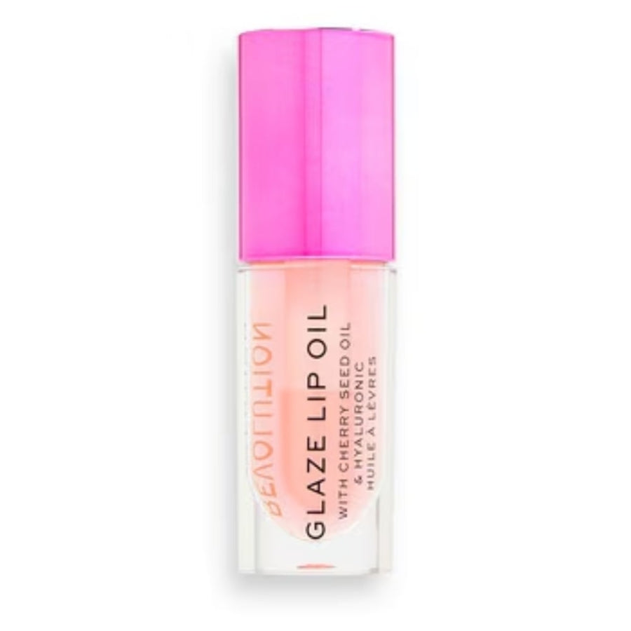 Revolution Glaze Glam Pink Lip Oil for High Shine 6ml