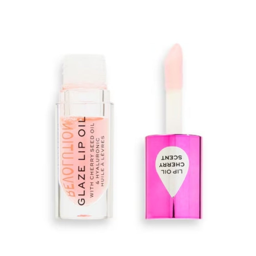 Revolution Glaze Glam Pink Lip Oil for High Shine 6ml
