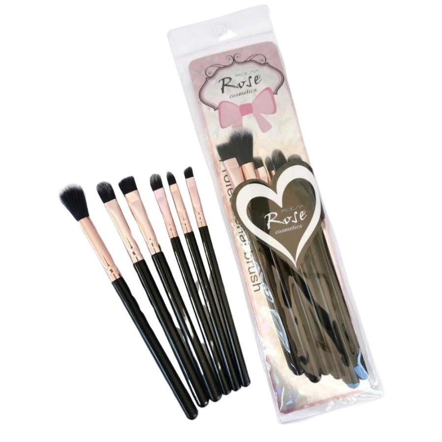 Roesia Rose Cosmetics 6-Piece Eyeshadow Blending Brush Set