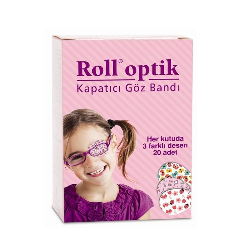 Roll Optik Kids Eye Patches for Girls 20 Count