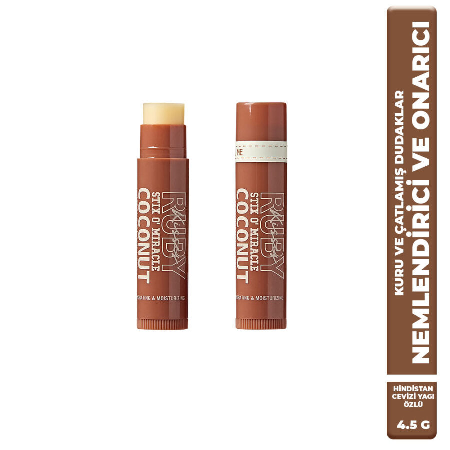 Ruby Kisses Coconut Lip Balm Hydrating Lip Care 0.25oz