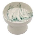 Eva Ceramic Elevated Pet Food Bowl Green for Cats & Dogs
