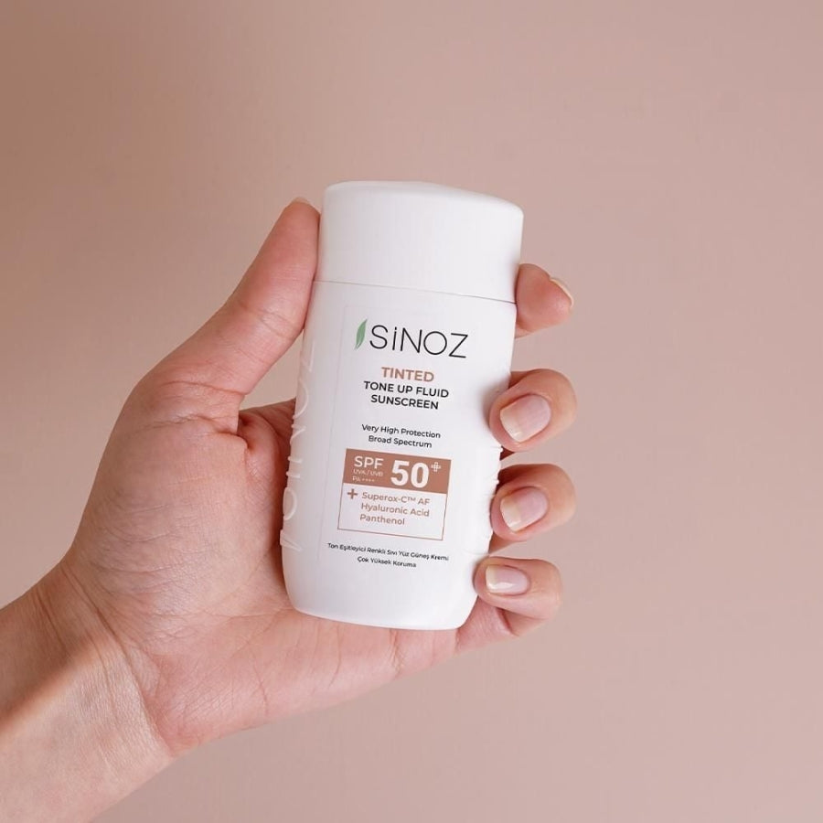Sinoz SPF 50+ Tinted Fluid Sunscreen for Even Tone 50ml