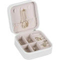 Smart Home Zippered Jewelry Box White Organizer
