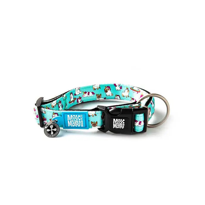 Max & Molly Smart ID Unicorn Dog Collar for Large Breeds