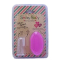 Biosmile Smiley Baby Silicone Finger Toothbrush Pink 0-3 Years