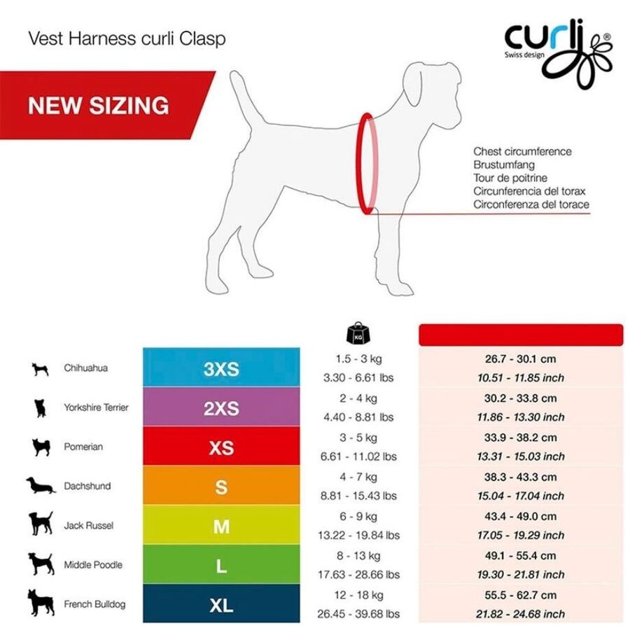 Curli Vest Harness Clasp Air-Mesh Dog Harness Moss XL