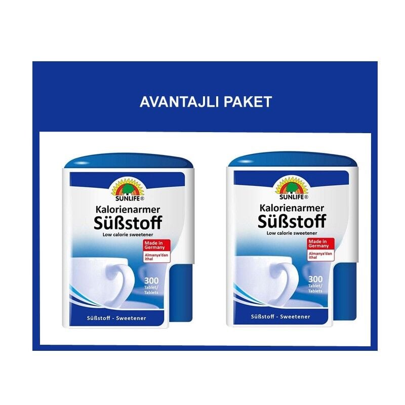 Sunlife Sweetener Tablets Low Calorie Sugar Substitute 600 Count
