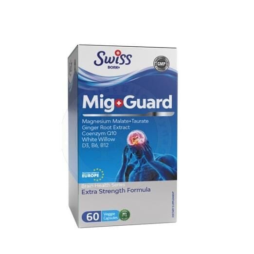 Swiss Bork Mig-Guards Magnesium & CoQ10 Supplement 30 Capsules