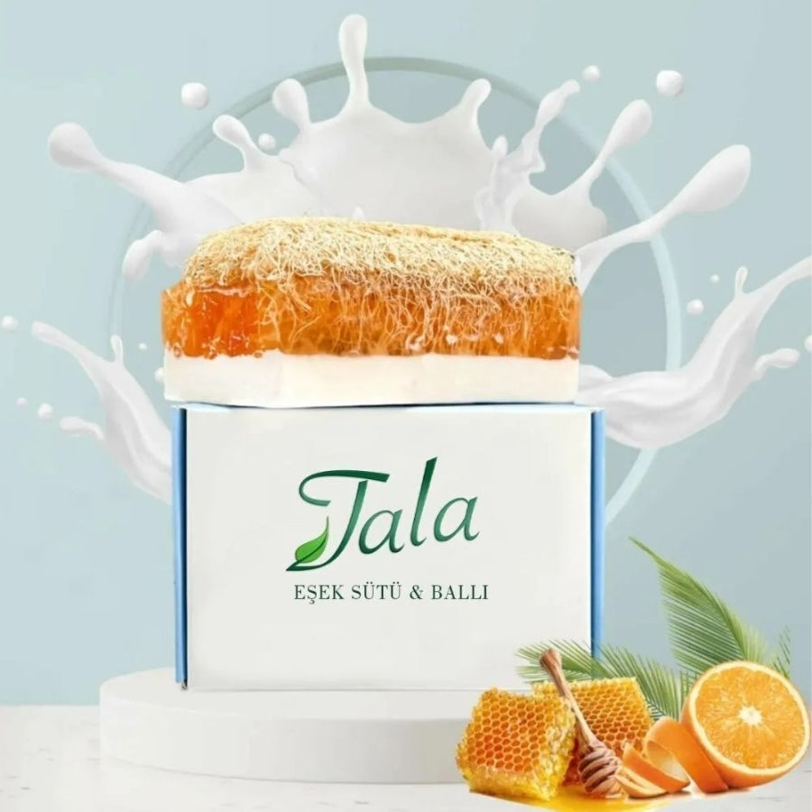 Tala Donkey Milk & Honey Loofah Soap for Smooth Skin 120g