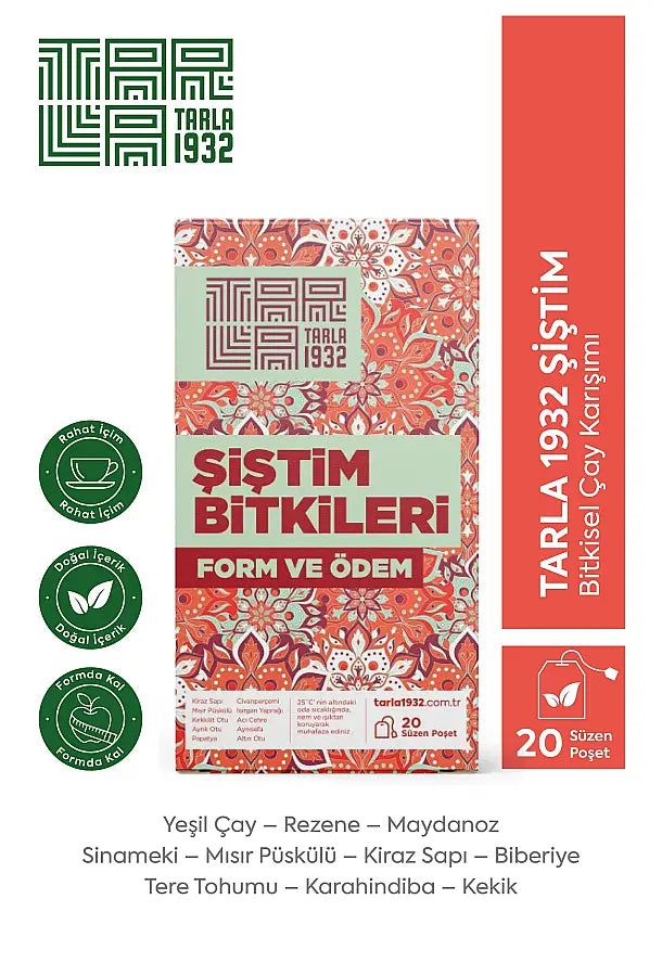 Tarla 1932 Sistin Herbal Tea for Post-Meal Comfort 20 Tea Bags