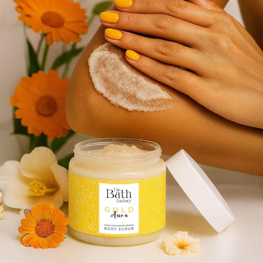 The Bath Factory Gold Aura Nourishing Body Scrub 300g