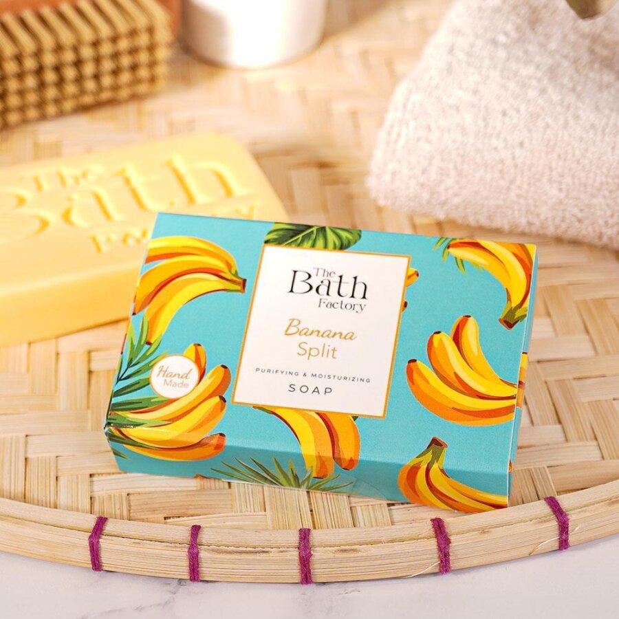 The Bath Factory Banana Moisturizing Hand Face & Body Soap 100g